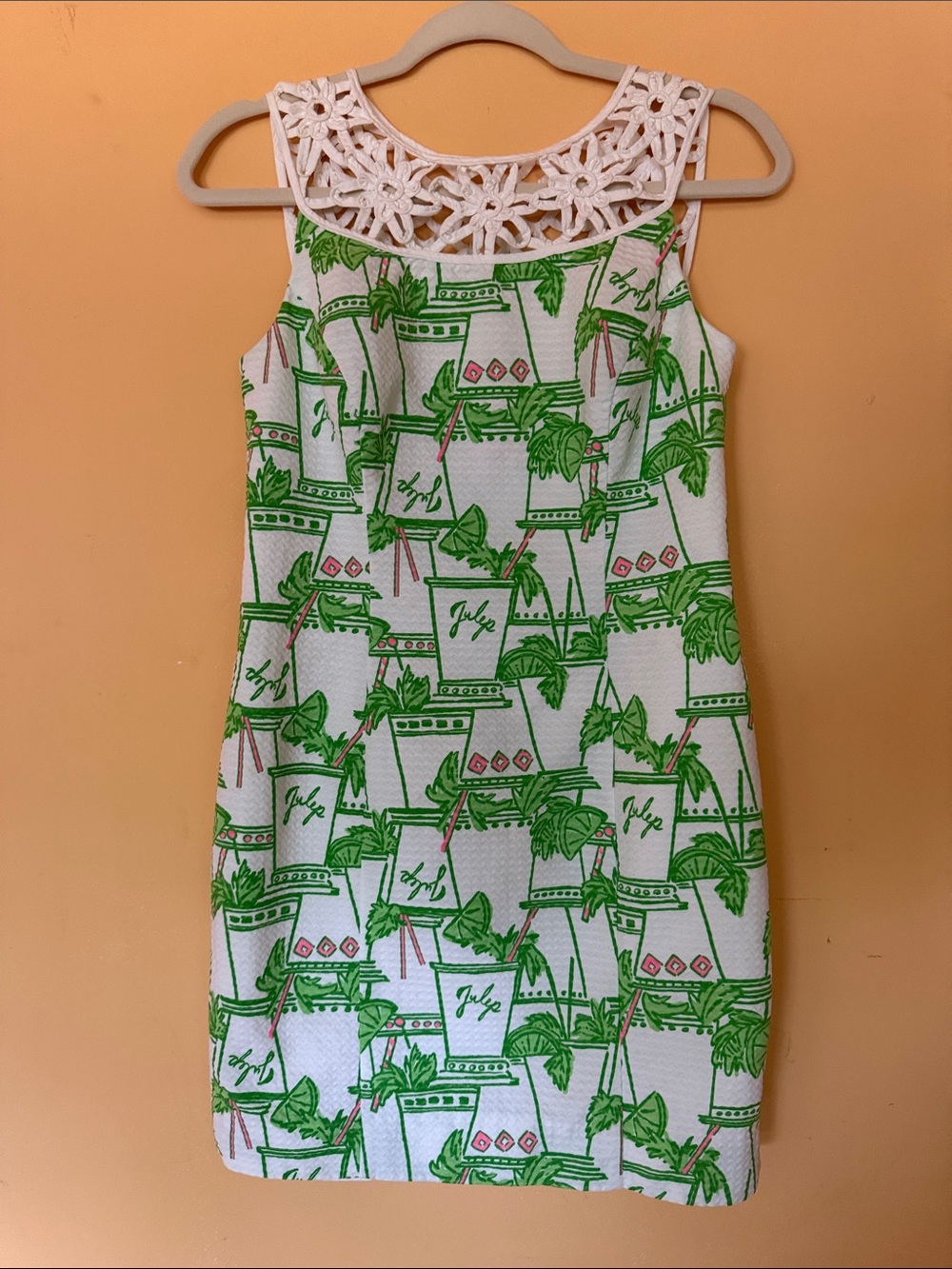 Classic Lilly Pulitzer Lacina Shift Dress “Just Add Mint Julep” Size 4